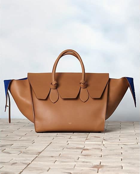 celine tan tie bag|celine denim tote.